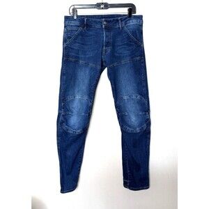 G-Star Raw Jeans Mens 31X30 5620 Deconstructed 3D Low Tapered Denim